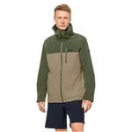 Jack Wolfskin Windjacke Desert Wind (winddicht, wasserabweisend, PFC-frei) grün/braun Herren